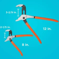 Slip Joint Pliers, 2 Pack