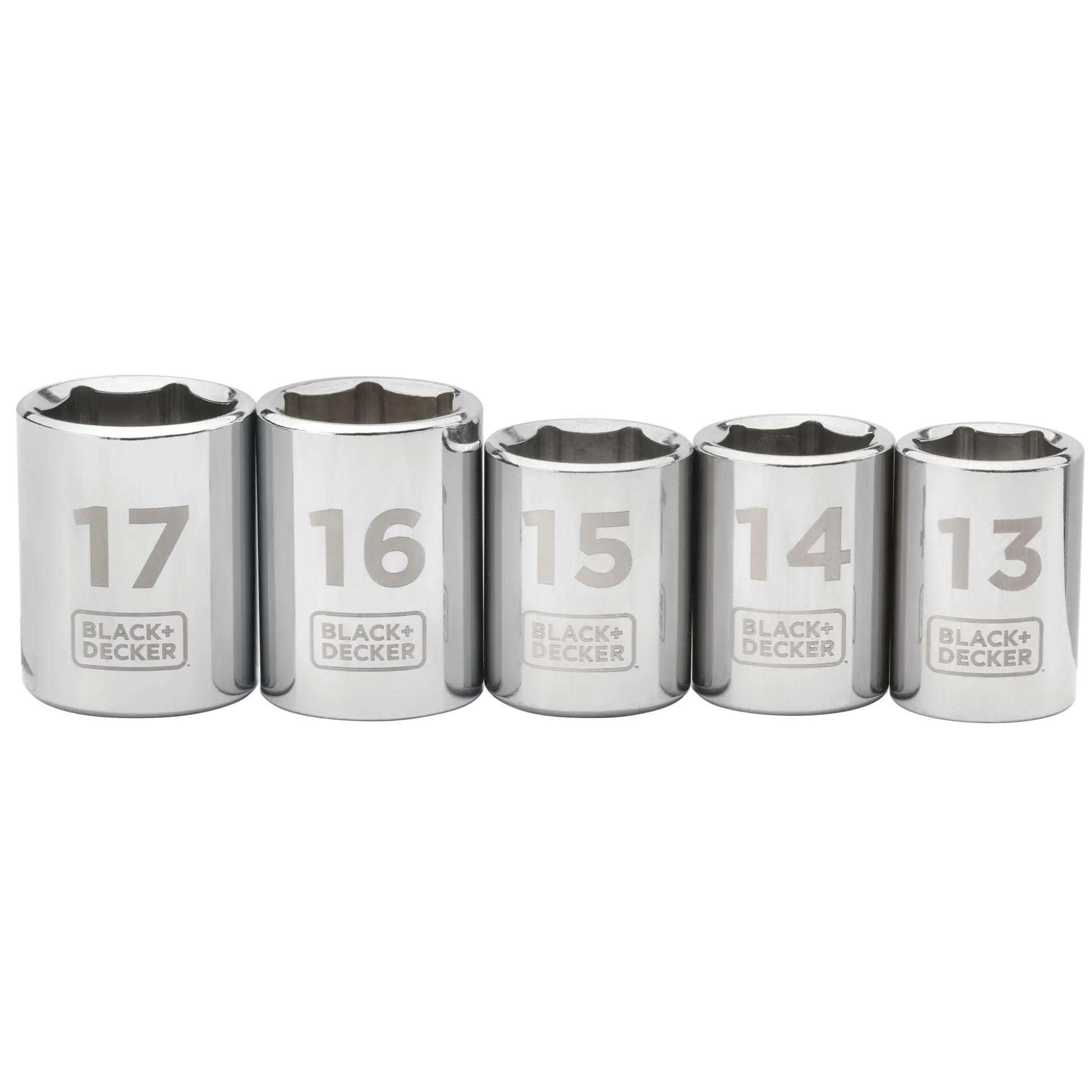 Socket Set, 40-Piece, Chrome, Carrying Case