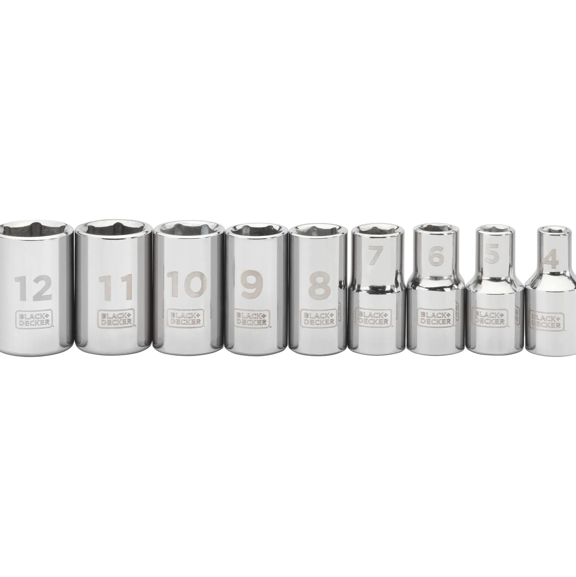Socket Set, 40-Piece, Chrome, Carrying Case