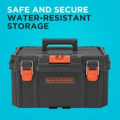Stackable Storage System 3 Piece Set (Small, Deep Toolbox, and Rolling Tote)