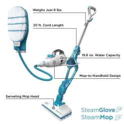 SteamMop™ + Glove 7in1 Complete Steam Cleaning Solution