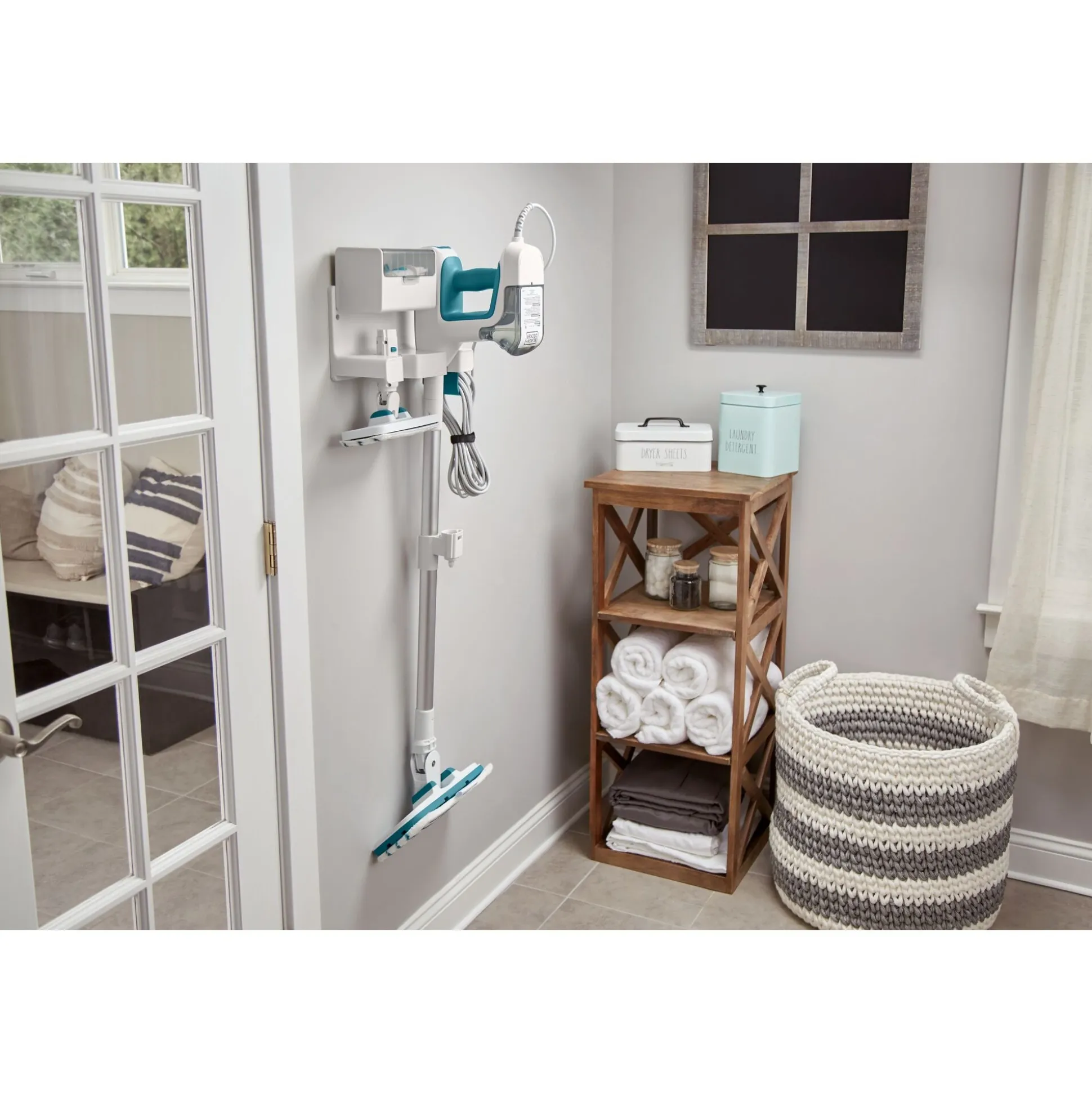 SteamMop™ Multipurpose Steam Cleaning System with 7 Attachments + Storage Wall Mount