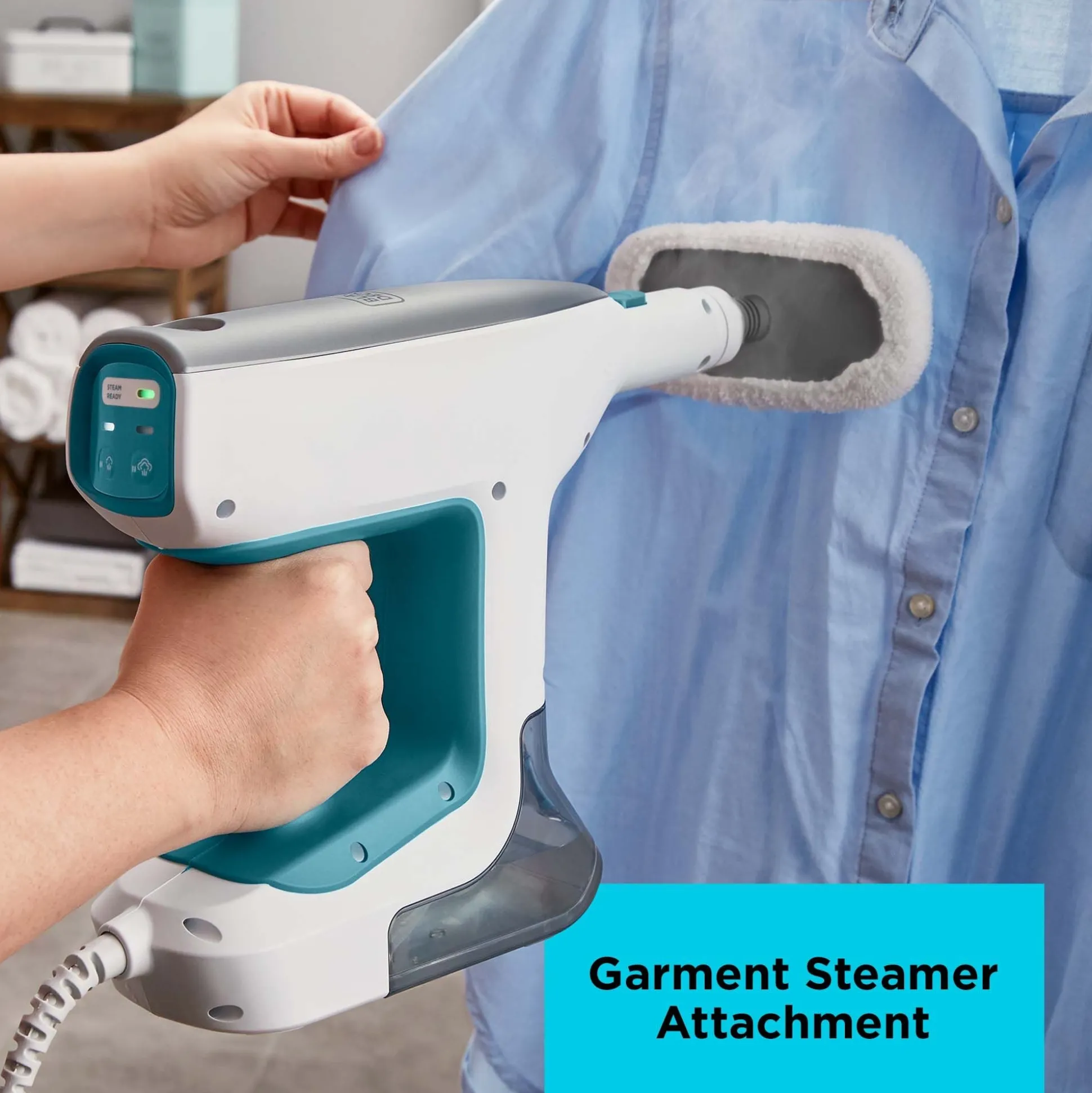 SteamMop™ Multipurpose Steam Cleaning System with 7 Attachments + Storage Wall Mount