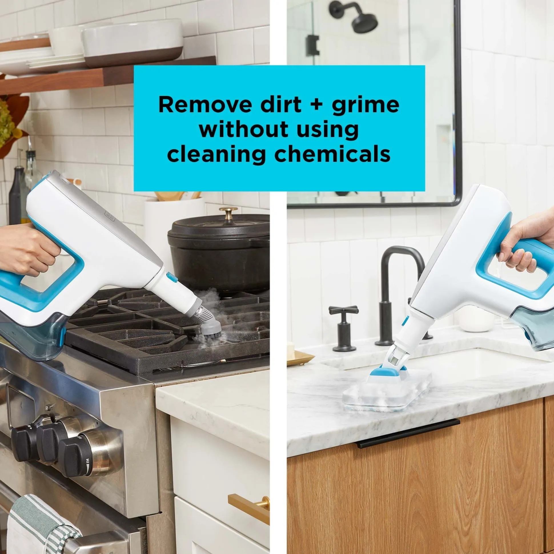 SteamMop™ Multipurpose Steam Cleaning System with 7 Attachments + Storage Wall Mount