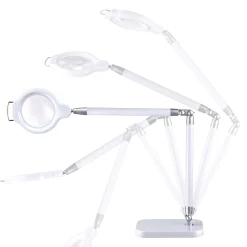 Ultra Reach Magnifier Led Desk Lamp, White