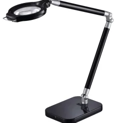 Ultra Reach Magnifier Led Desk Lamp, Black