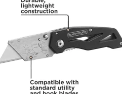 Utility Knife, Folding, 2 Pack
