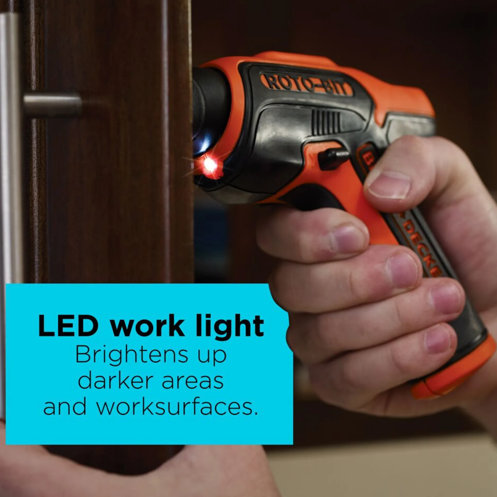 4V MAX* Cordless Screwdriver With Bit Storage