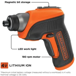 4V MAX* Cordless Screwdriver with LED Light