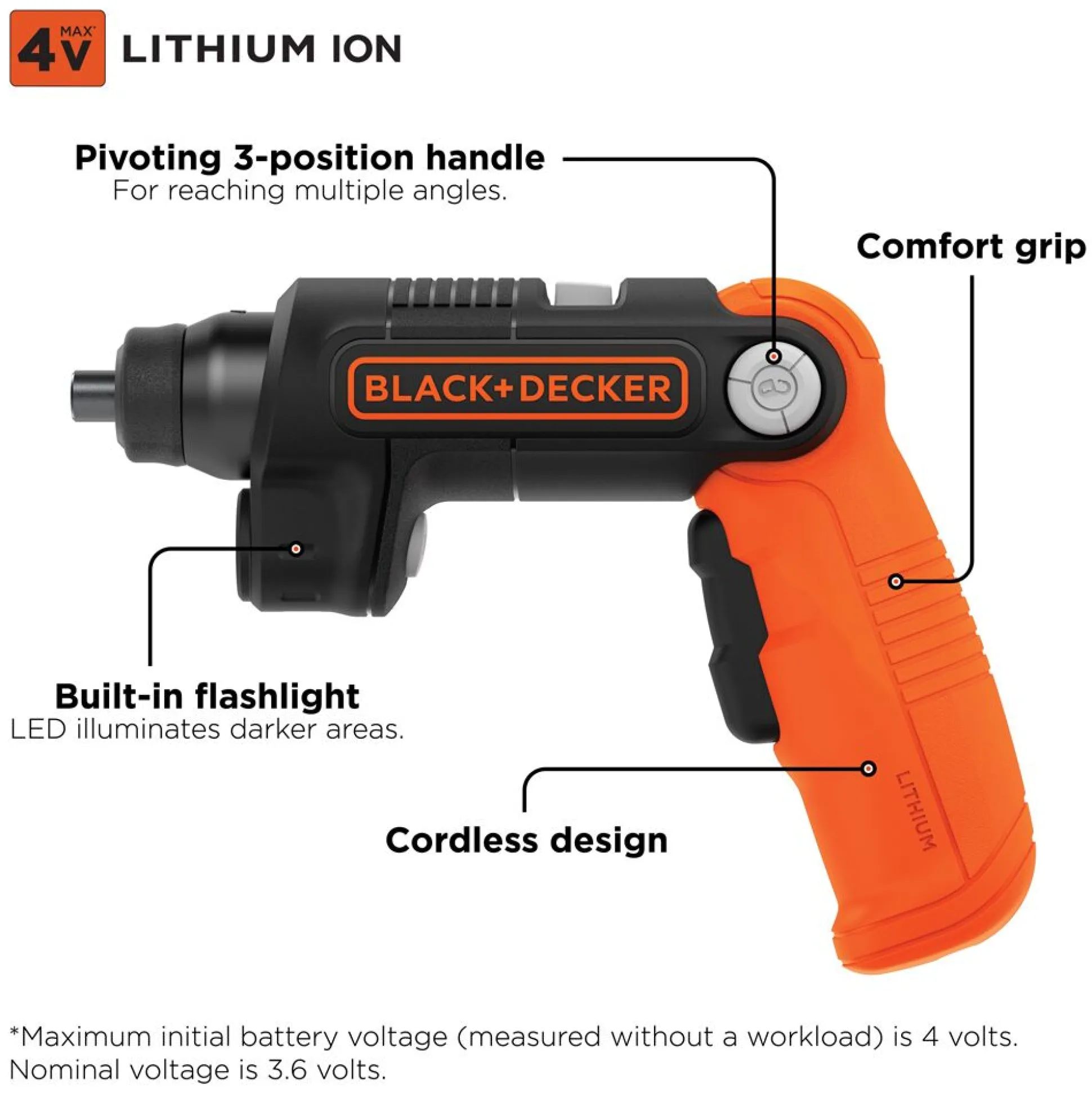 4V MAX* Lightdriver Cordless Screwdriver