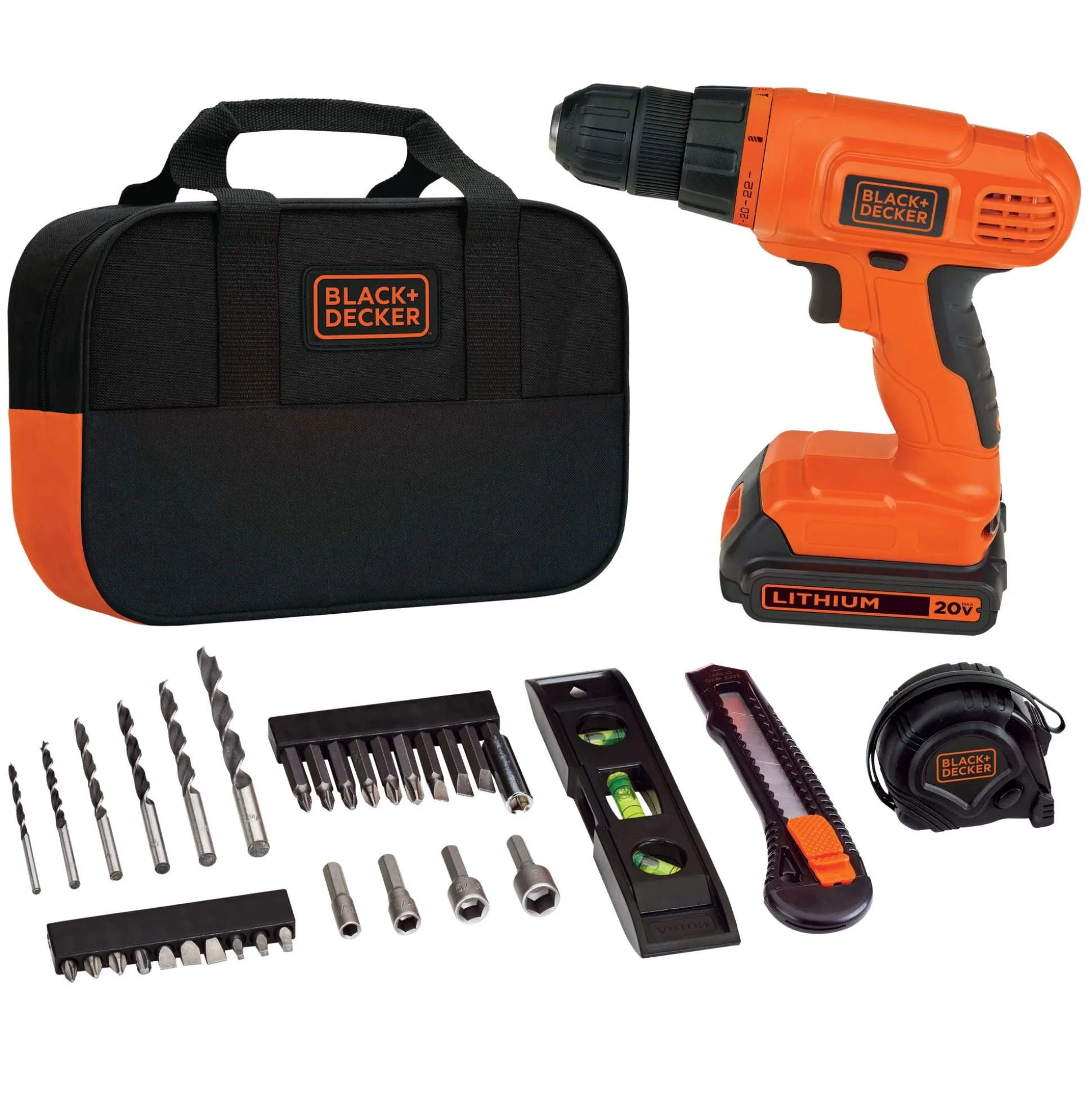 20V MAX* POWERCONNECT™ Cordless Drill/Driver 35-Piece Project Kit, Battery and Charger Included