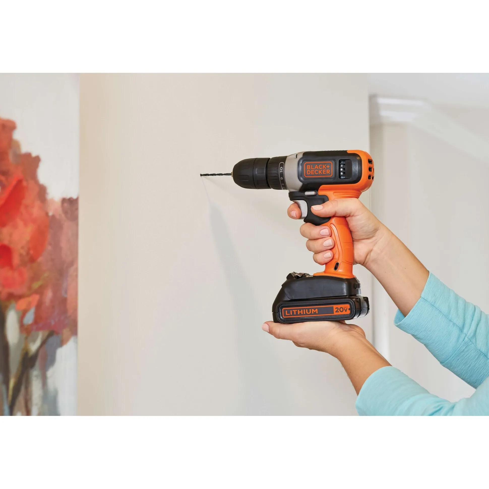 20V MAX* POWERCONNECT™ Cordless Drill with 64-Piece Home Project Kit and Tool Box, Battery and Charger Included
