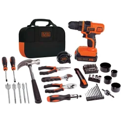 20V MAX* POWERCONNECT™ Cordless Drill/Driver With 68-Piece Project Kit and Tool Bag, Battery and Charger Included