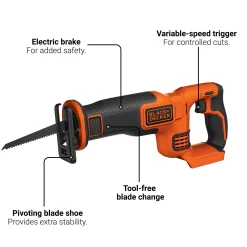 20V MAX* POWERCONNECT™ Cordless 7/8 in. Reciprocating Saw, Battery and Charger Not Included