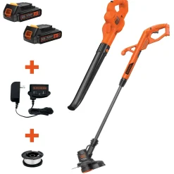 20V MAX* POWERCONNECT™ Cordless 10 Inch String Trimmer/Edger and Leaf Blower Combo Kit with 2 Batteries, Battery and Charger Included