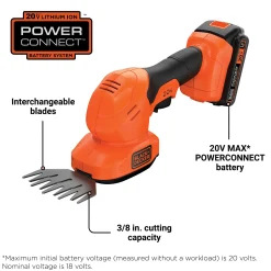 20V MAX* POWERCONNECT™ 3/8 Inch Cordless Shear Shrubber, Battery and Charger Included