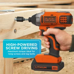 20V MAX* POWERCONNECT™ 1/4 Inch Cordless Impact Driver, Battery and Charger Included