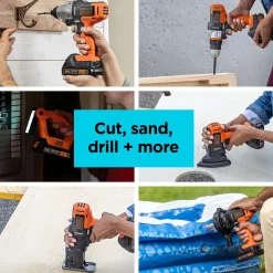 20V MAX *POWERCONNECT™ MATRIX™ Cordless Drill With 7 Attachments and Storage Case, Battery and Charger Included