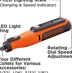 8V MAX* Rotary Tool With Accessory Kit, Versatile, Cordless, 35-Piece