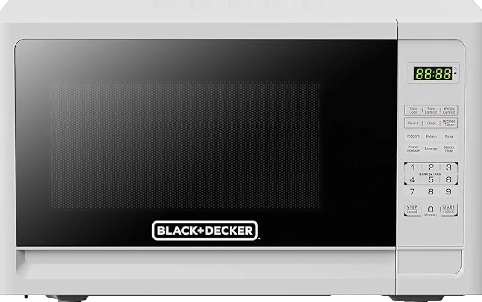1000 Watt 1.1 Cubic Feet Countertop Table Microwave Oven, White