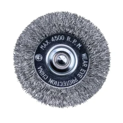 Wire Wheel, 1/4-Inch Crimped, Coarse Shank, 3-Inch